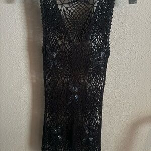 The Limited Black Knit Swim Cover-Up